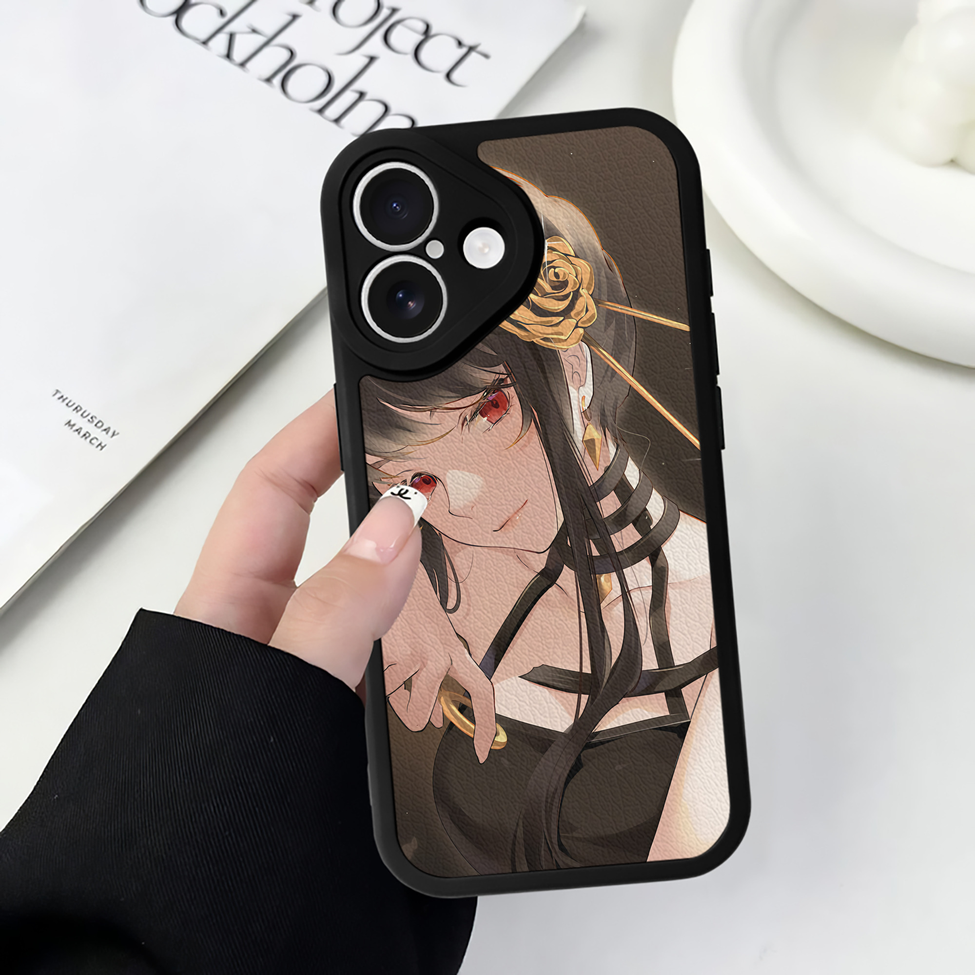 （画像用） SPY×FAMILY间谍家家酒 【iPhone 16シリーズ対応】シリコンスマホケース（レザー調） 材質：シリコン